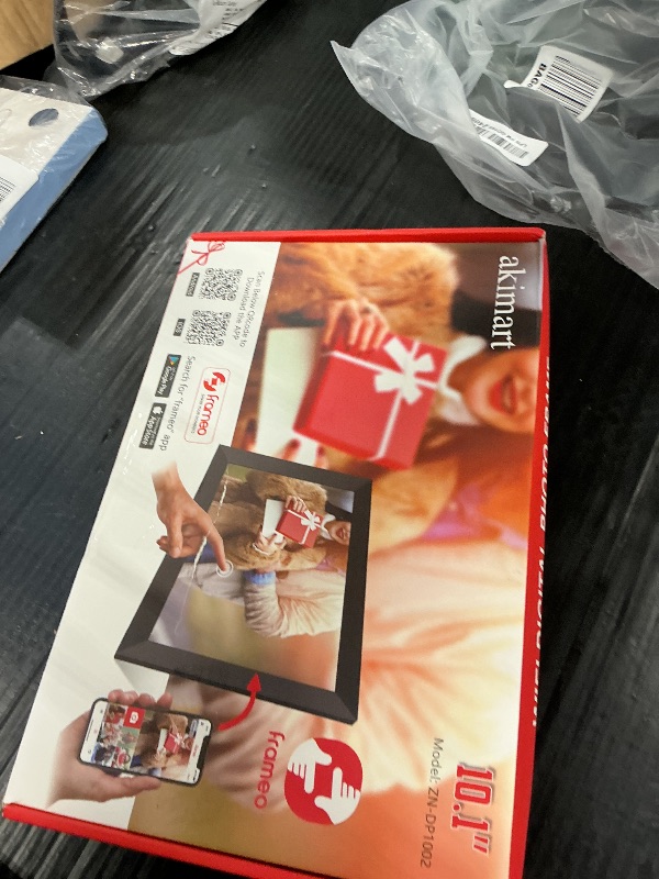 Photo 1 of 32GB FRAMEO 10.1 Inch Smart WiFi Digital Photo Frame 1280x800 IPS LCD Touch Screen, Auto-Rotate Portrait and Landscape, Built in 32GB Memory, Share Moments Instantly via Frameo App from Anywhere