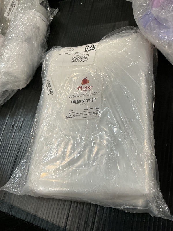Photo 1 of iMailer 18" x 24" Clear Poly Bags - 1.6 Mil, Suffocation Warning, Self-Seal