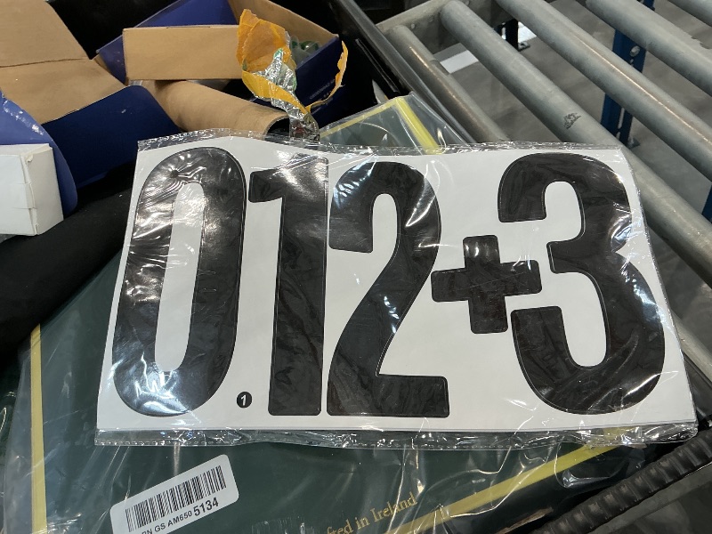 Photo 1 of CMBBZZY 9 Sheets Large 6 Inch Number Stickers - Black
