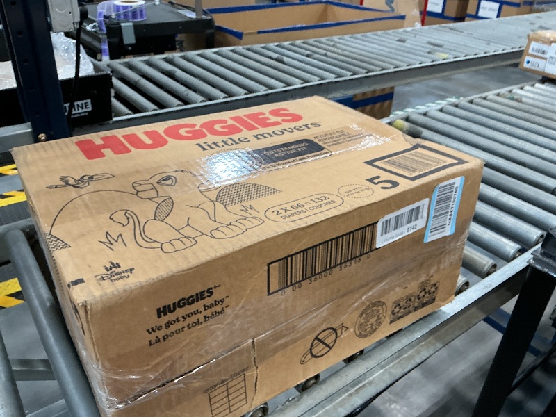 Photo 1 of Huggies Little Movers Diapers Size 5, 132 Count