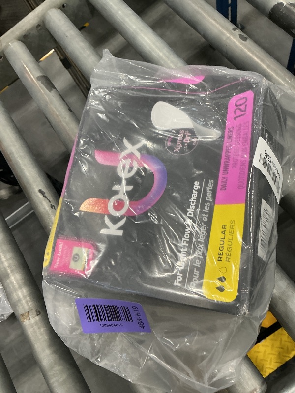 Photo 1 of Kotex Flat Liners, Light Absorbency, Regular Length, 120 Count