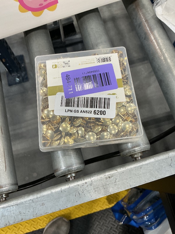 Photo 1 of Mr. Pen Thumb Tacks - 500 Pack, Gold