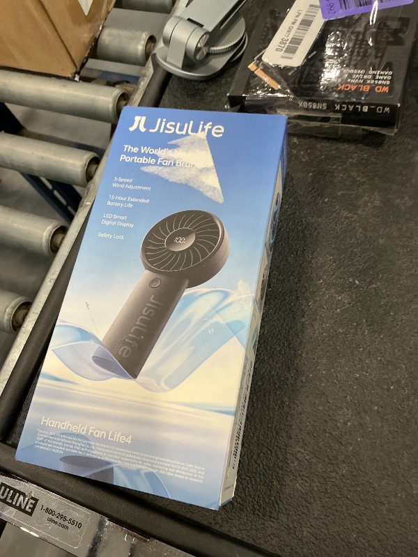 Photo 1 of JISULIFE Handheld Portable Fan, 5000mAh Stronger and Longer-Lasting Battery