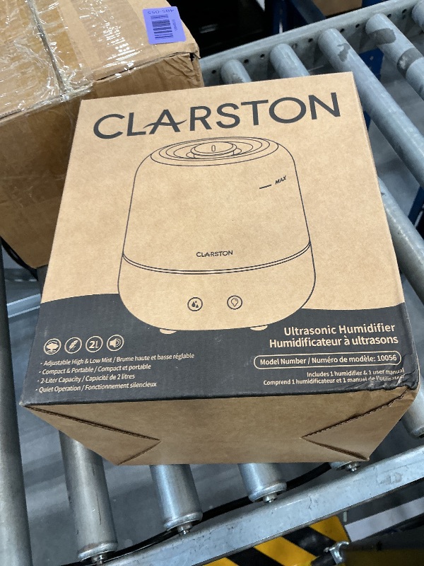 Photo 1 of Clarston Humidifiers for Bedroom, 2L Cool Mist Humidifier, 24dB Quiet Sleep