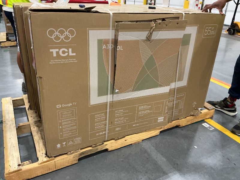Photo 1 of TCL 55" Designer Series Picture Frame TV, QLED 4K, 55A300L, 2026 Version