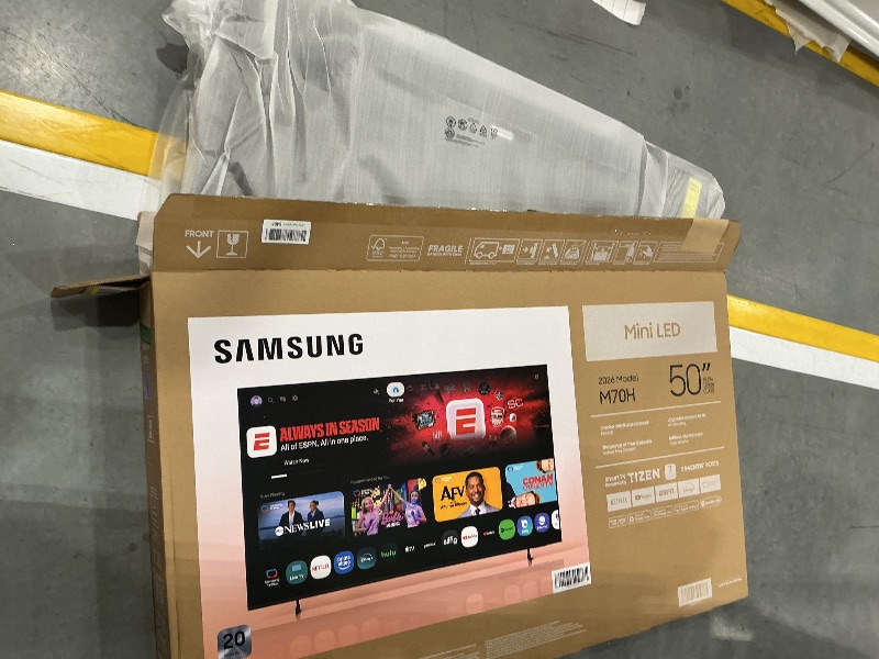 Photo 1 of Samsung 50-Inch QLED 4K Smart TV