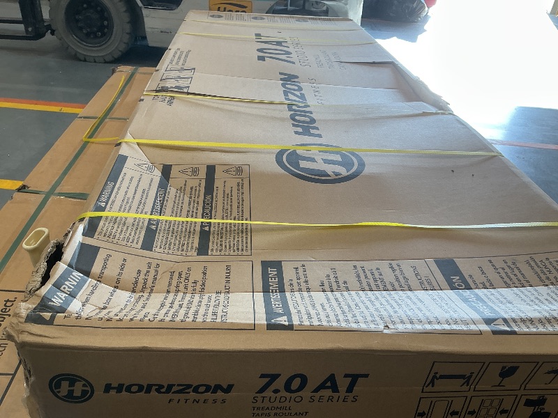 View 3 of Horizon Fitness 7.0AT Treadmill, Black, Heavy Duty, LCD Display, Built-in Speakers, Heart Rate Monitor, USB Charging Port, WheeledHTM1457-01