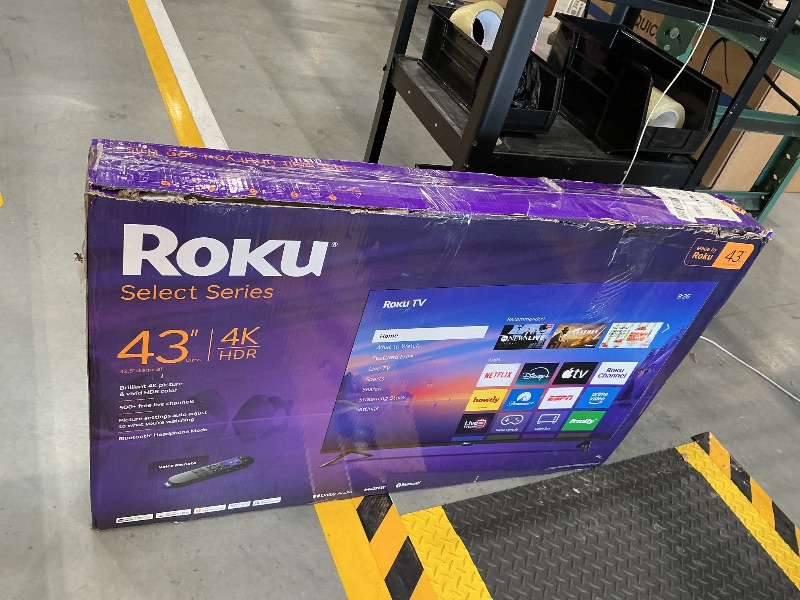 Photo 1 of Roku 43-Inch Select Series Smart TV 2026-4K HDR TV - RokuTV