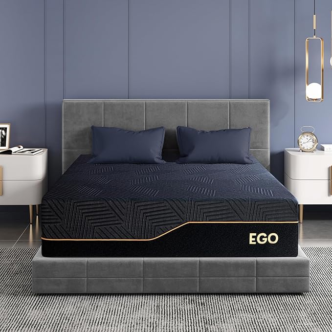 Photo 1 of EGOHOME King 14 inch Memory Foam Mattress for Back Pain Relief Medium Firm
Fiberglass Free, Copper Gel Infused, Graphene-Cool-Tech Cover, ICA Endorsed, CertiPUR-US, Motion Isolation, Mattress in a Box