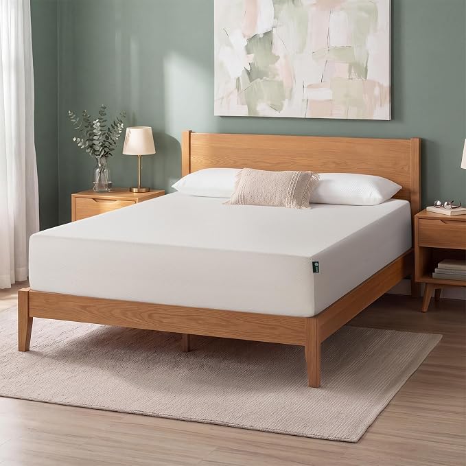 Photo 1 of Zinus 12 Inch Queen Green Tea Memory Foam Mattress, Medium Firm Feel
Pressure-Relieving Comfort & Full-Body Support, Naturally Fresh, CertiPUR-US & OEKO-TEX Certified Safe Materials