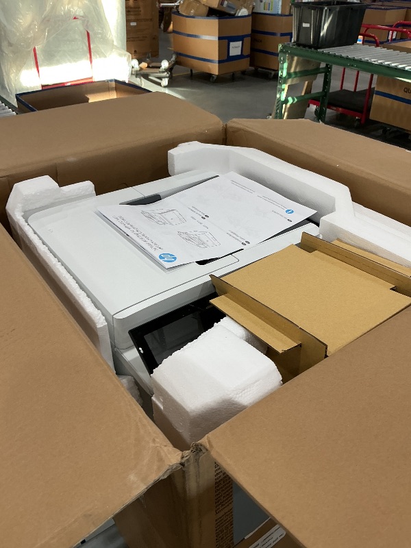 Photo 1 of HP Color LaserJet Enterprise M480f Multifunction Duplex Printer, Print, scan, Copy, Fast speeds, Easy Setup, Advanced Security, Best for Small Teams, Ethernet/USB only (3QA55A)