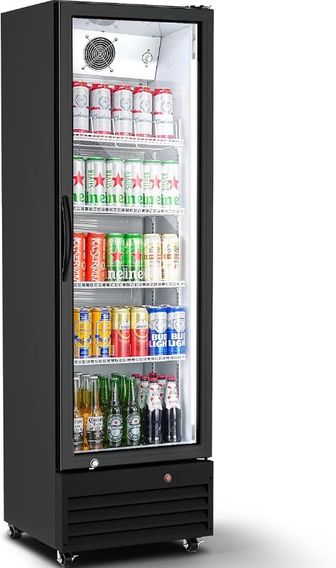 Photo 1 of BODEGA BODEGACOOLER 9 Cu.Ft Commercial Beverage Refrigerator with Glass Door,Display Drink Refrigerators fridge for Beer Display Drink Cooler Rapid Cooling & Quiet for Bar Restaurant Office Store Use