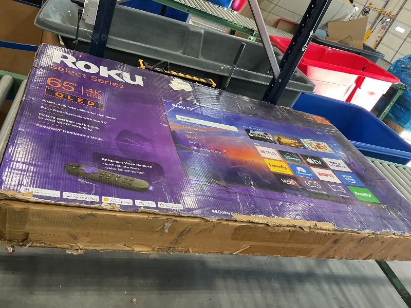 Photo 1 of Roku 65" 4K QLED Smart TV