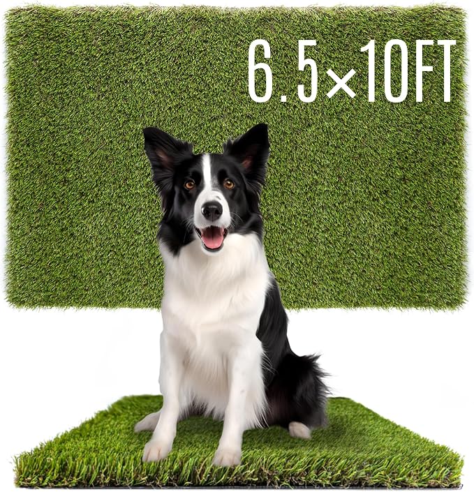 Photo 1 of SUNTURF Dog Grass Pads 6.5 x 10 FT Artificial Grass Pee Pads for Dogs Potty Fake Grass Rug Turf Mat for Dogs Training Indoor Outdoor Garden Lawn Artificial Grass Rug