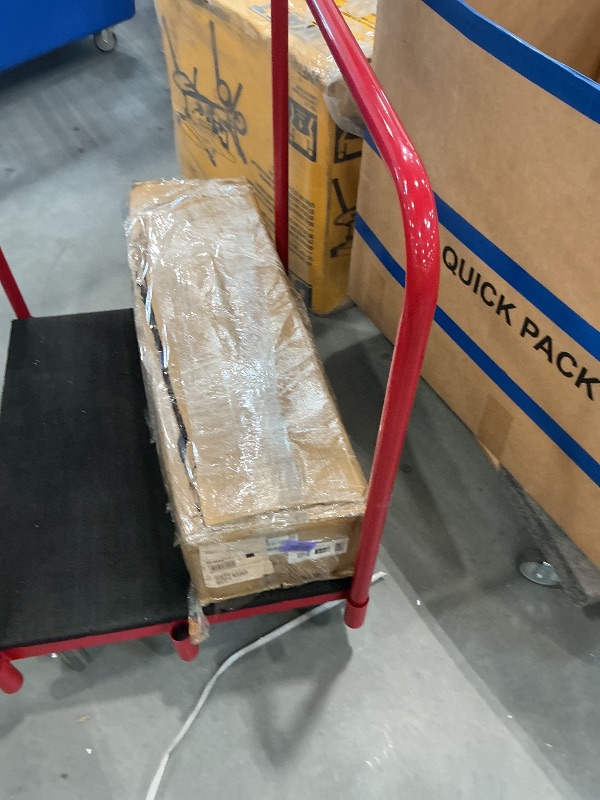 Photo 1 of VEVOR Hydraulic Lift Table Cart, Orange, 50-Inch
