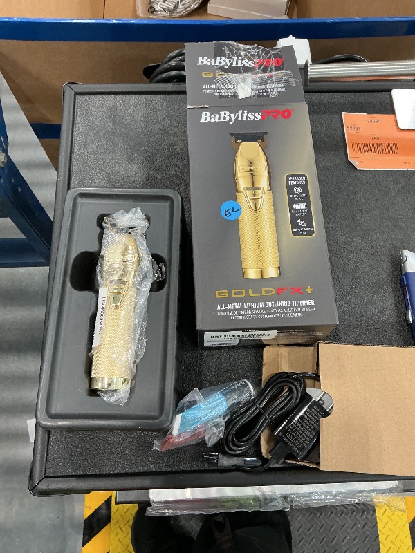 Photo 1 of BaBylissPRO FX+ Gold Hair & Beard Trimmer - Exposed T-Blade, 4-Hr Runtime