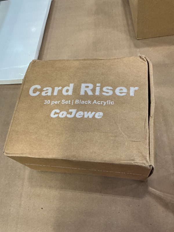 Photo 1 of CoJewe 30 Modular Trade Card Risers | Black Acrylic