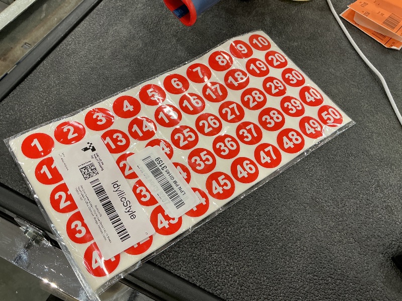 Photo 1 of Number Stickers