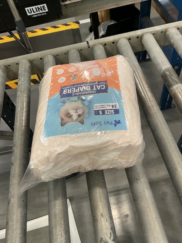 Photo 1 of Pet Soft Disposable Cat Diapers - Small (Orange)