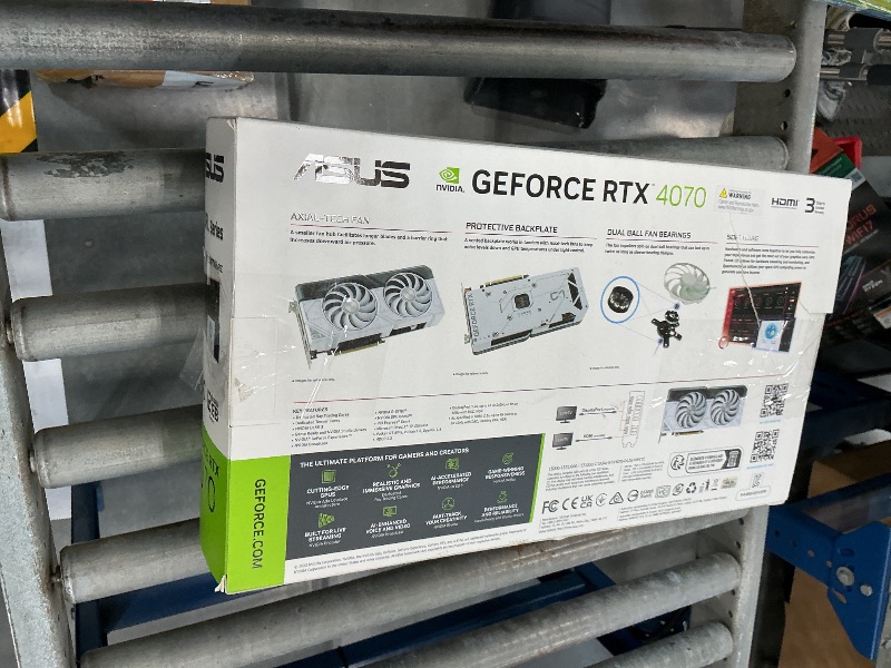 Photo 1 of ASUS Dual GeForce RTX 4070 White OC Edition Graphics Card