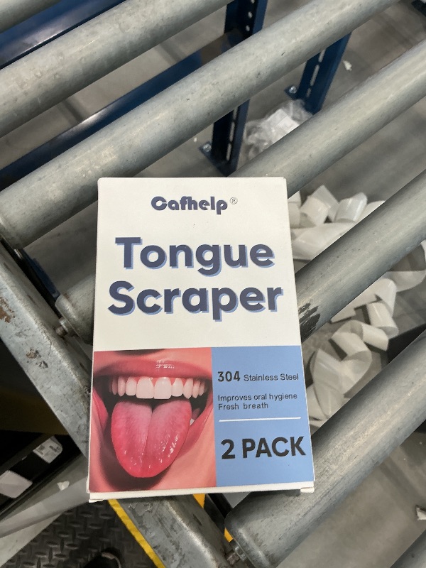 Photo 1 of Cafhelp Stainless Steel Tongue Scraper - 2 Pack