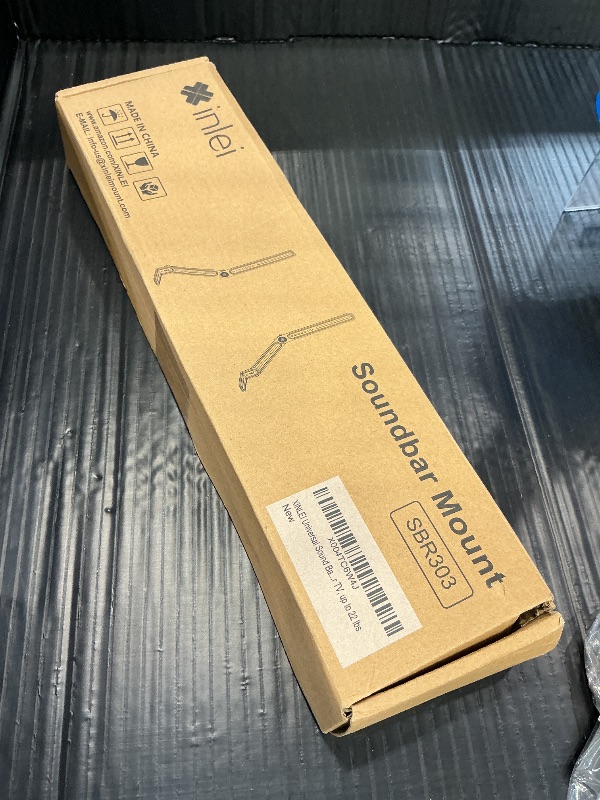 Photo 1 of XINLEI Universal Sound Bar Mounts with Detachable Long Extension Plates Fits Most 23 to 65 Inch TVs Soundbar TV Mount Bracket Above or Under TV, up to 22 lbs SBR303
