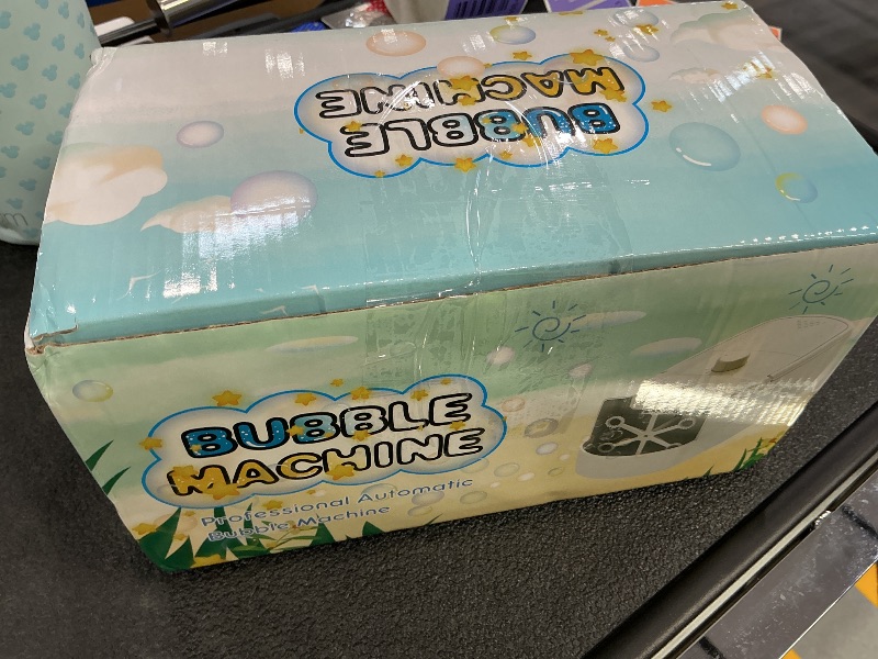Photo 1 of Sizonjoy Bubble Machine for Kids, White