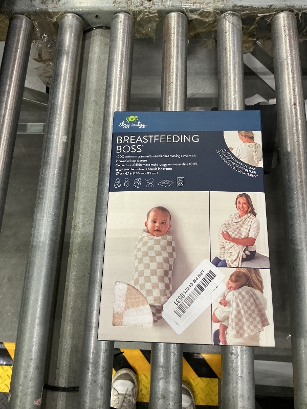 Photo 1 of Itzy Ritzy Breastfeeding Boss Multi-Use Baby Wrap & Cover (Checkerboard)