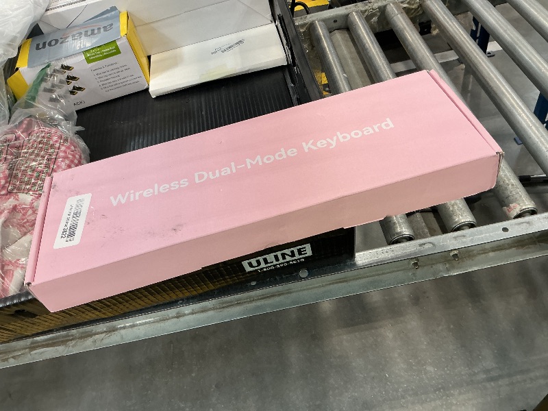 Photo 1 of COVEVA Wireless Bluetooth Keyboard, Full Size Retro Round Keycaps (Pink)