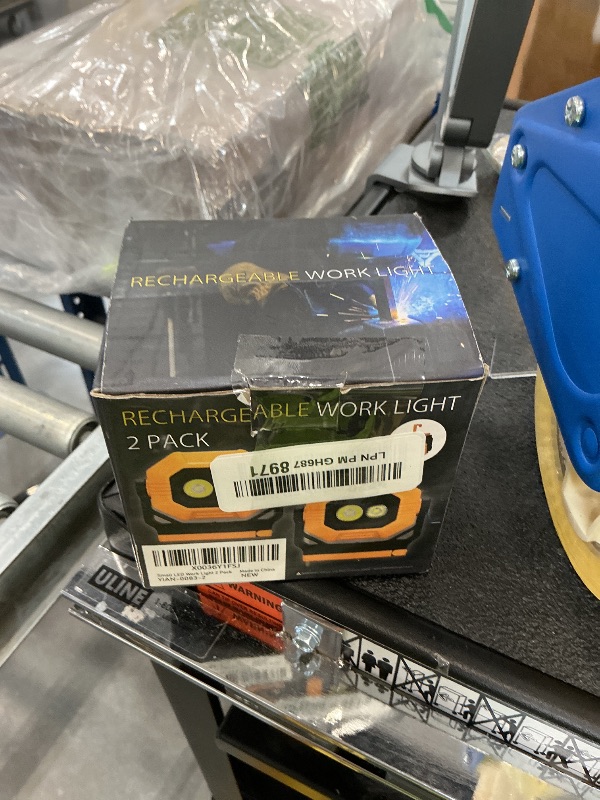 Photo 1 of Easymaxx Rechargeable Magnetic Work Light (2 Pack)
