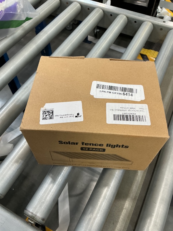 Photo 1 of Toeuie Solar Fence Lights Outdoor, 12 Pack