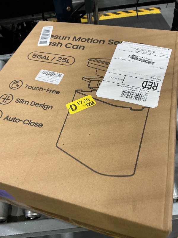 Photo 1 of Cesun 5 Gallon Automatic Touchless Trash Can