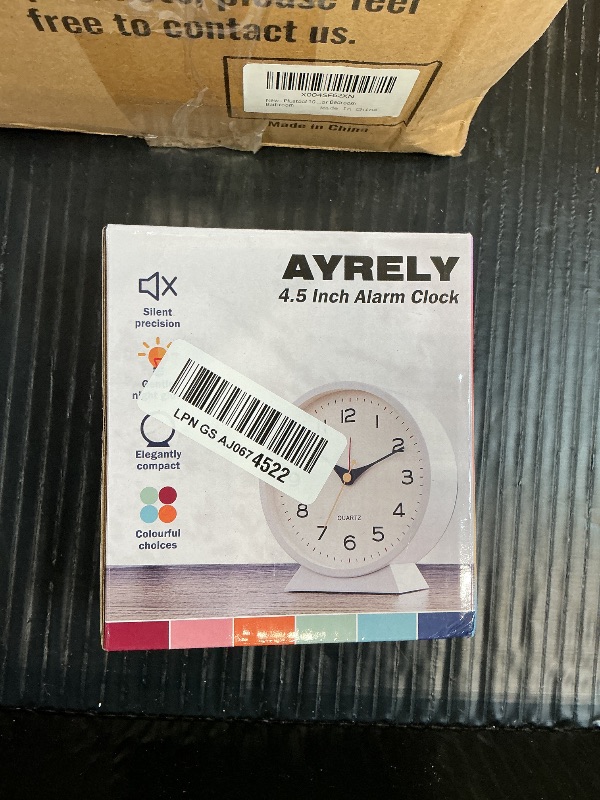 Photo 1 of AYRELY® 4.5" Analog Alarm Clock, Small Retro Desk Clock and Table Clock