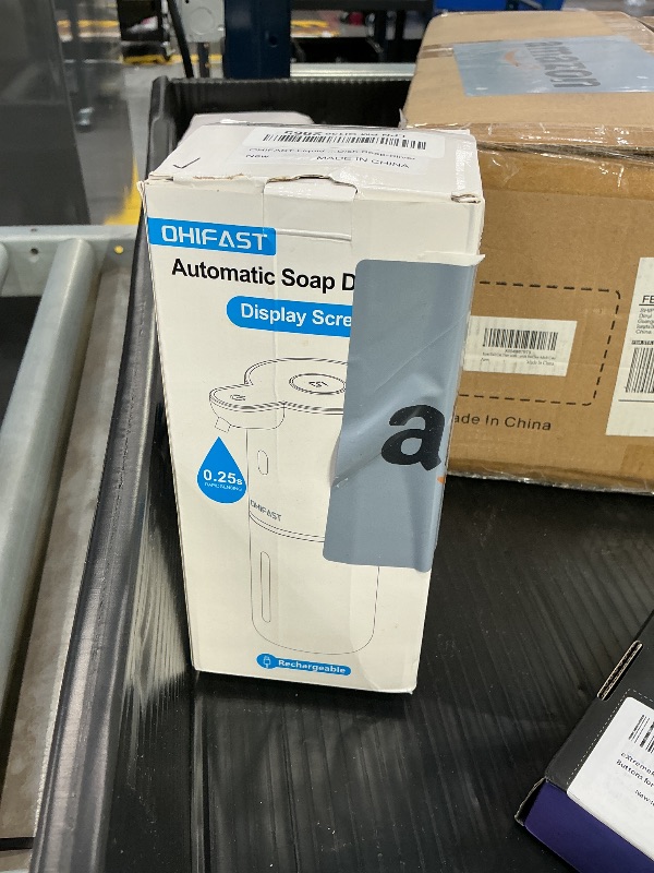 Photo 1 of OHIFAST Automatic Liquid Soap Dispenser - 380mL, USB Rechargeable, Silver