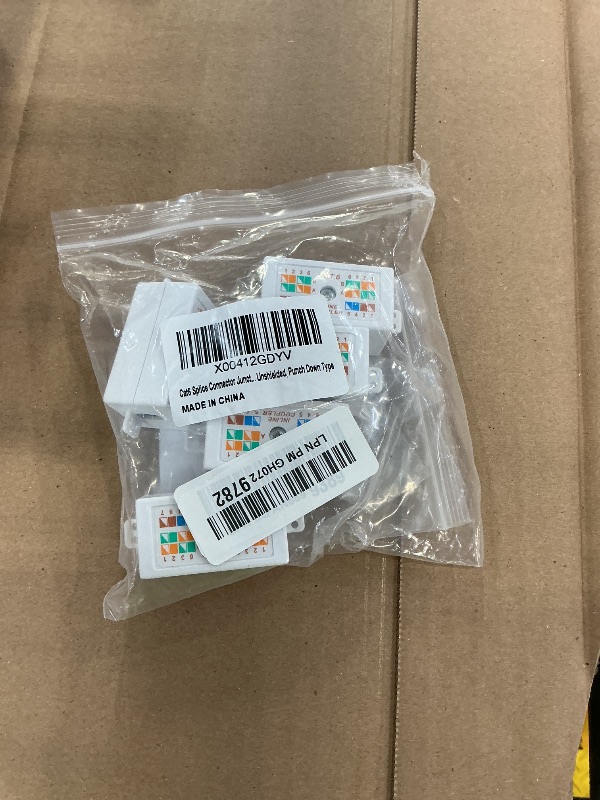 Photo 1 of Cat 6 Junction Box 5 Pack Cat5e Splice Connector Unshielded, Punch Down Type
