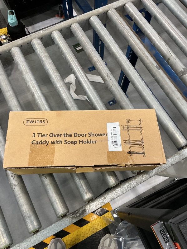 Photo 1 of SWTYMIKI 3-Tier Over the Door Shower Caddy - Black