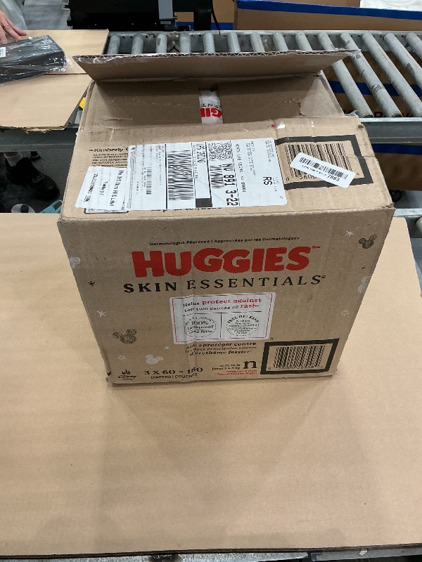 Photo 1 of Huggies Skin Essentials Newborn Diapers, 180 Count