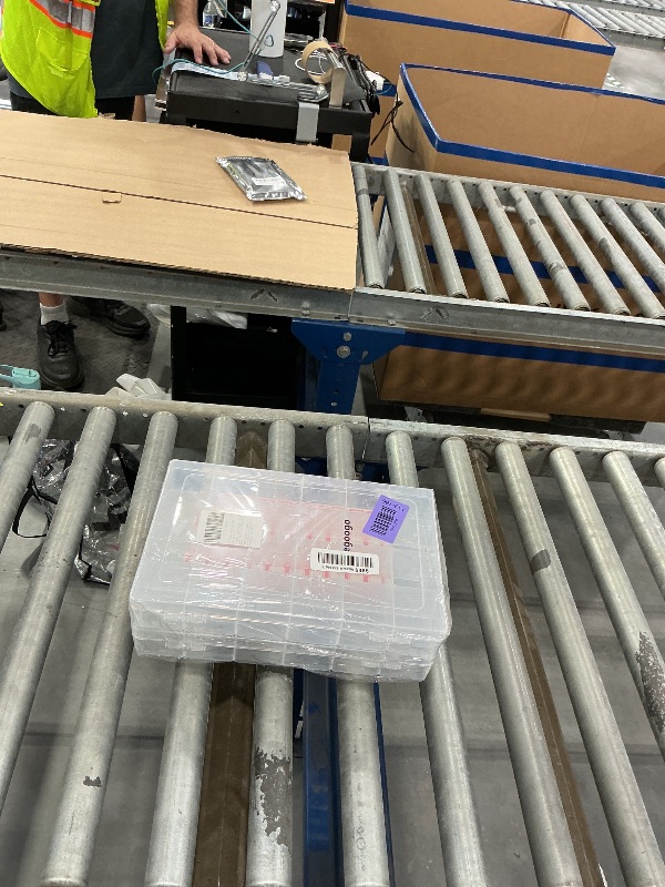 Photo 1 of Megoogo 2 Pack 24-Grid Clear Plastic Bead Organizer Box