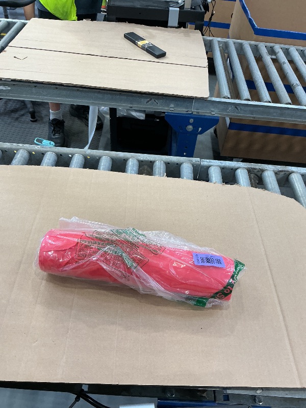 Photo 1 of JHDZDHY Plastic Table Cover Roll - Red, 54" x 100ft