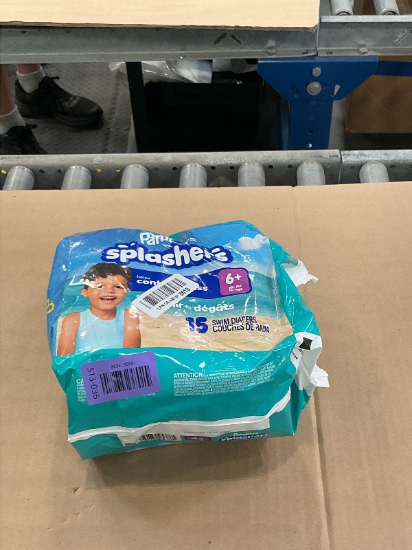 Photo 1 of Pampers Splashers Swim Diapers, Size 6+