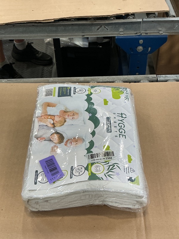 View 2 of Hygge Sheets Organic Washable Incontinence Bed Pads with Tucks