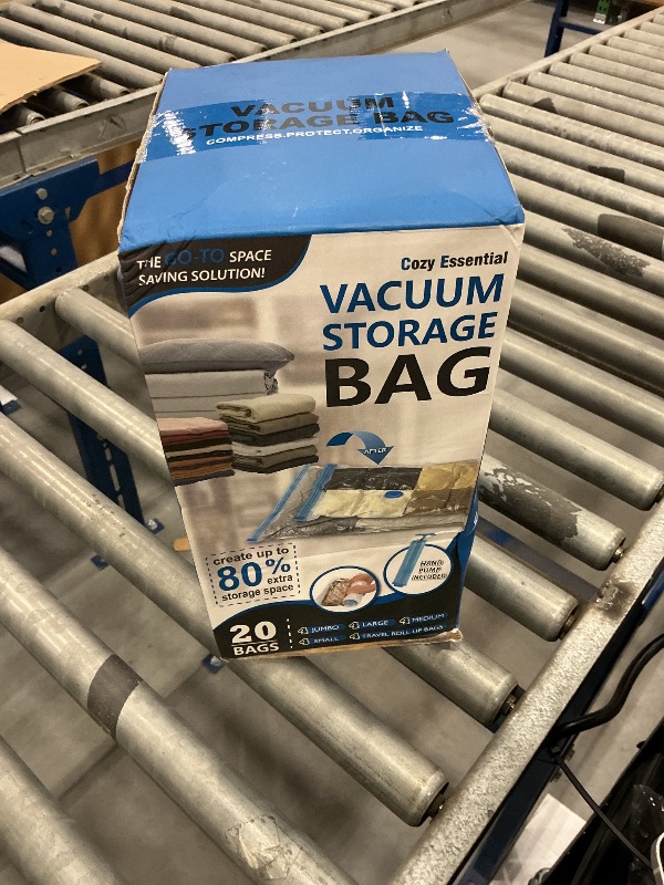 Photo 1 of Cozy Essential Vacuum Storage Bags with Hand Pump, 20 Combo