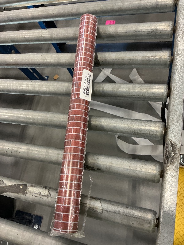 Photo 1 of lopmou Brick Wrapping Paper Roll - Red Brick Happy Birthday Gift Wrap