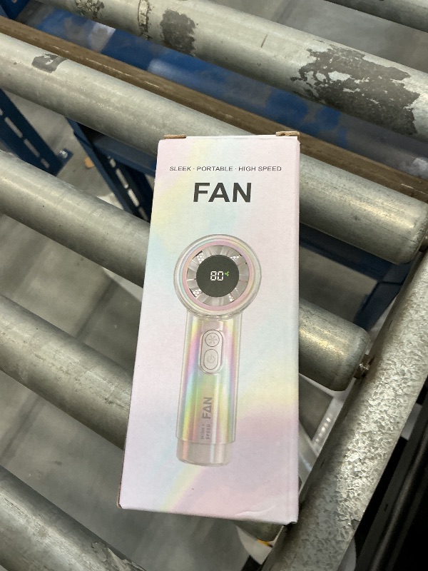 Photo 1 of JFAIKUQF Handheld Fan, Portable Rechargeable Personal Turbo Fan