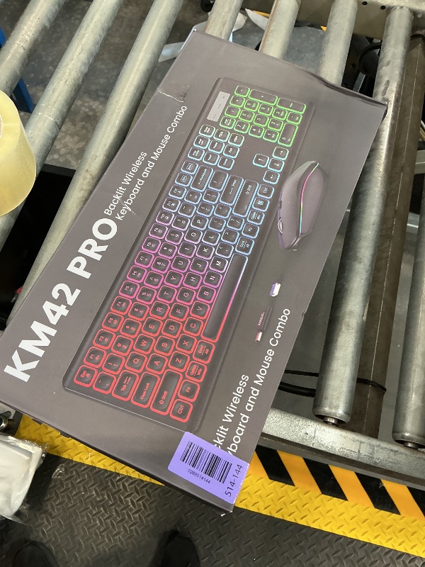 Photo 1 of Wireless Keyboard and Mouse Combo with RGB Backlit, Rechargeable