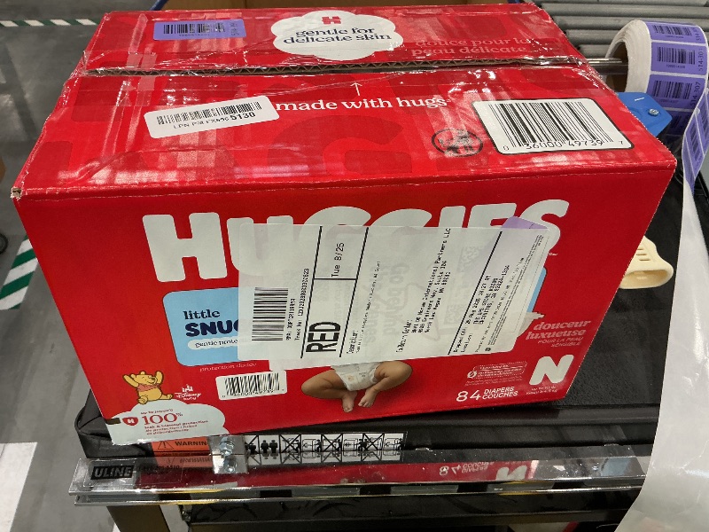 Photo 1 of Huggies Little Snugglers Newborn Diapers, 84 Count