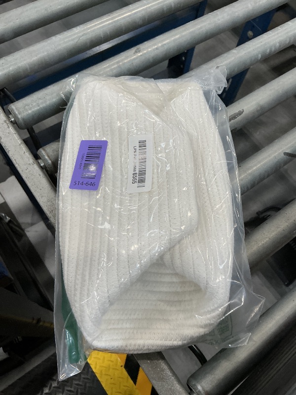 Photo 1 of Happyiren Woven Cotton Rope Basket - White, 1 Pack