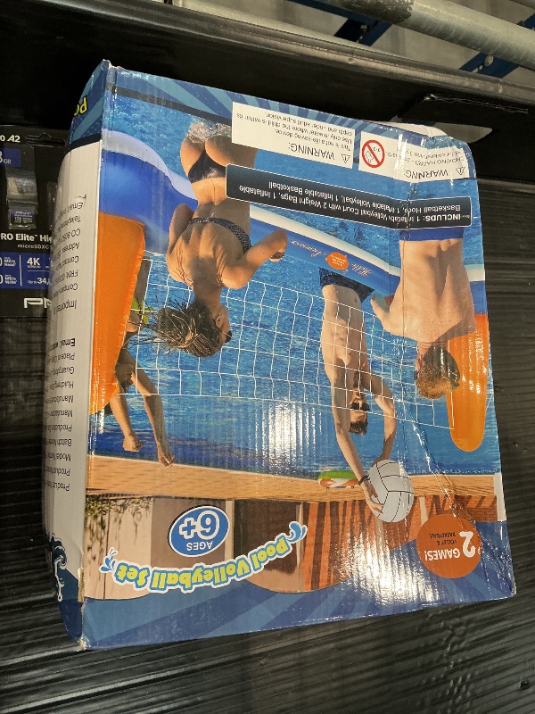 Photo 1 of KIDDITOY 125" XL Pool Volleyball & Basketball Set