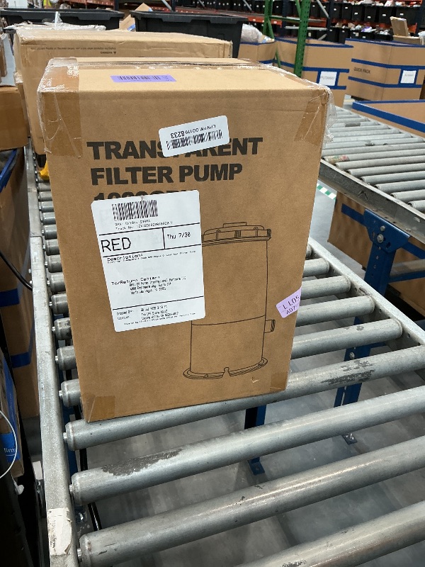Photo 1 of KimFilter Transparent 1000 GPH Pool Filter Pump