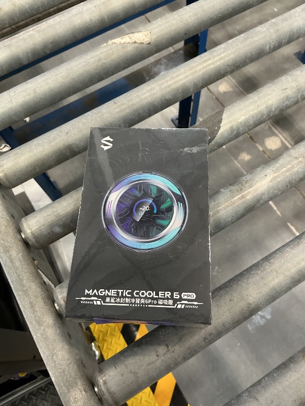 Photo 1 of Black Shark Magnetic Phone Cooler 6 Pro – Smart Display, Magnetic Ring Plate, Addressable RGB LEDs, App-Controlled Cooling Fan for iPhone MagSafe, Android & iPad – Gaming, Streaming & Photography